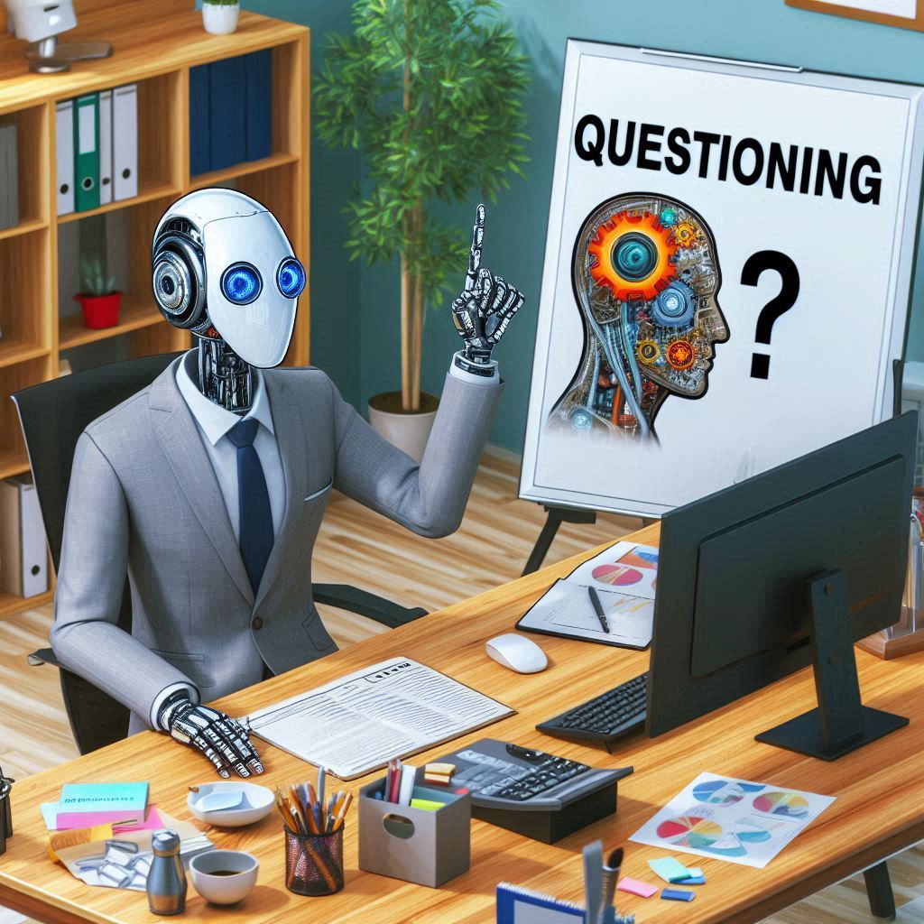 picture of a person questioning a Bot